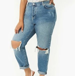 Forever 21 Denim Jeans Plus size 14 skinny busted